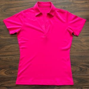 Port Authority Silk Touch Performance Polo Pink Size XS EUC